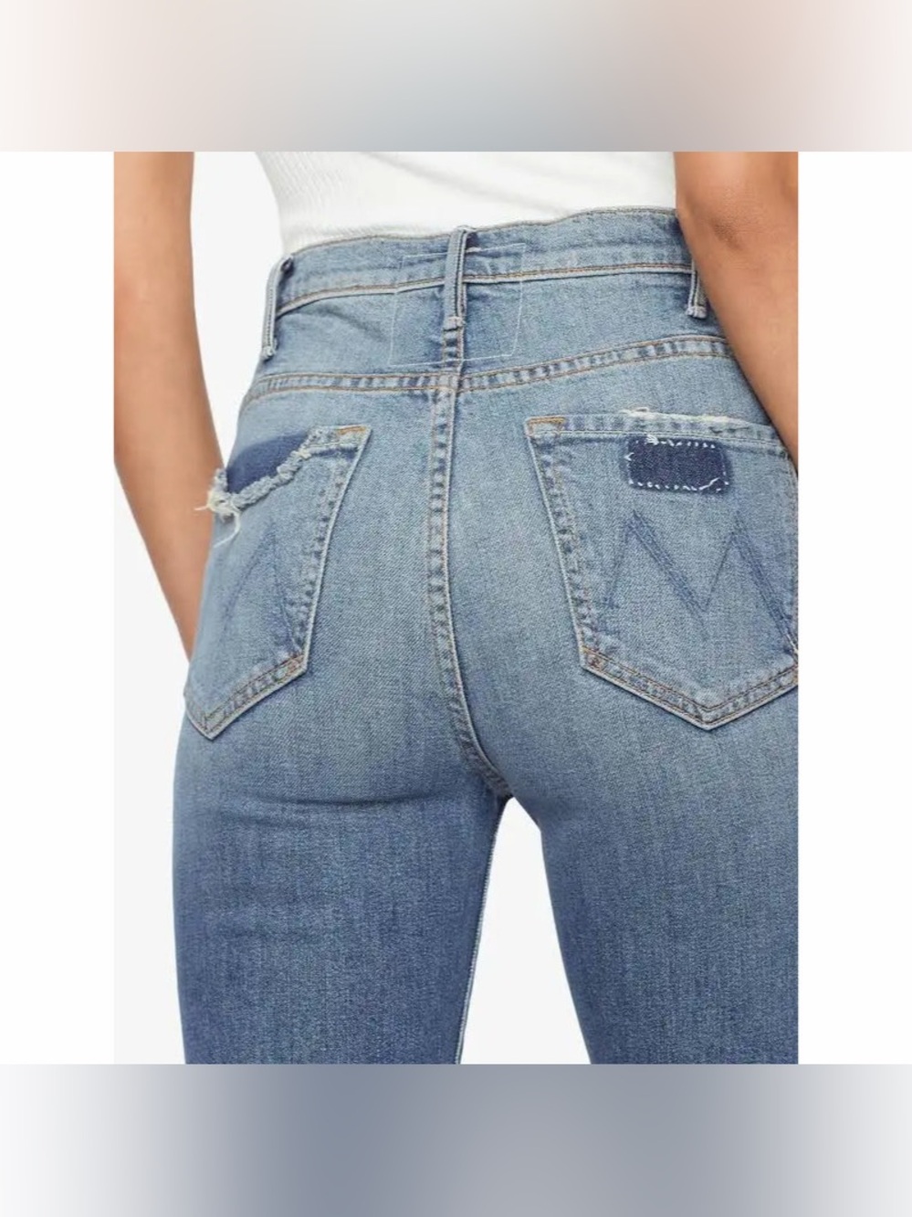 Mother Superior The Hustler Ankle Fray Jeans - Picture 2 of 10